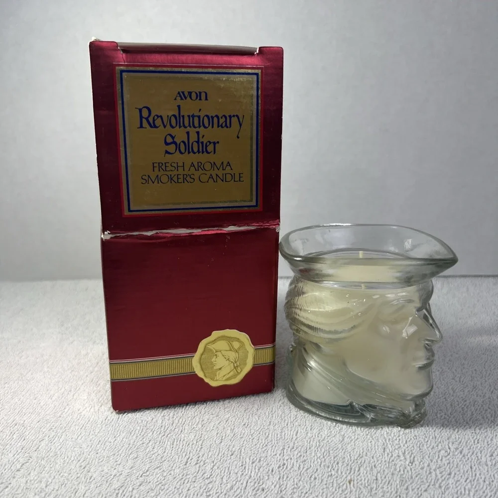 Vintage Avon - FIRST PIONEER SMOKER'S CANDLE, Vintage, ORIGINAL BOX!‎ New